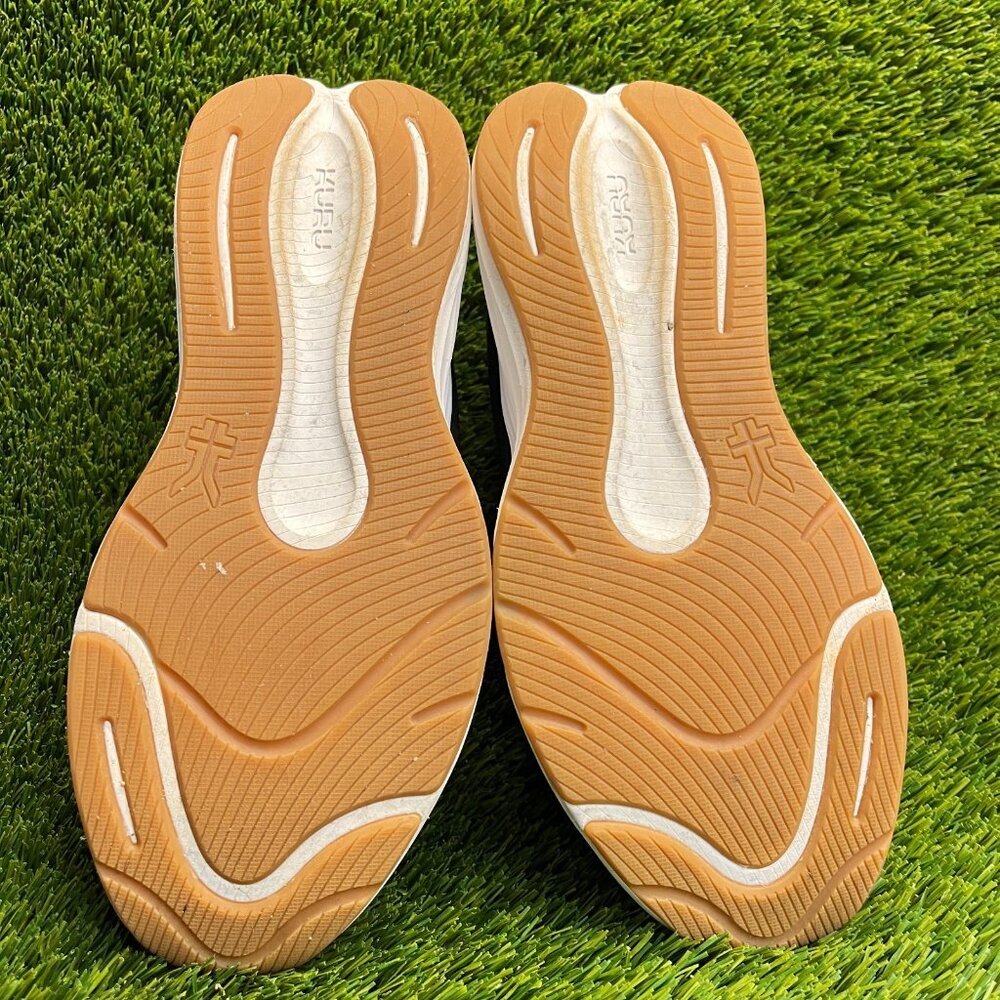 KURU Black and White Athletic Running Shoe with Rose Gold Logo - Picture 7 of 10